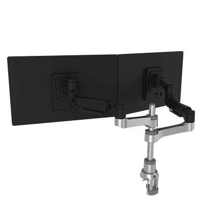 R-Go Caparo 4 D2, nachhaltiger Doppel-Monitor-Arm (RGOVLCA4TWSI)